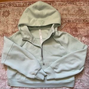 Lululemon creamy mint scuba hoodie
